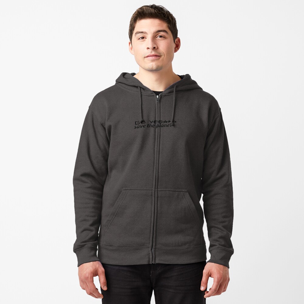 vegan zip up hoodie