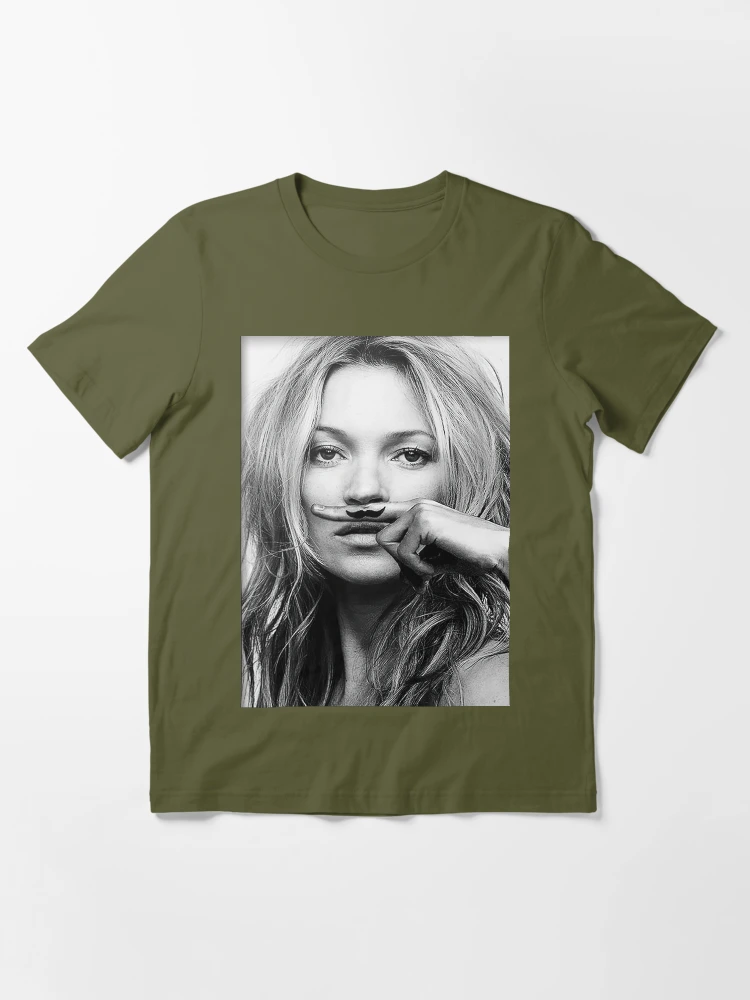 T shirt kate moss moustache hot sale