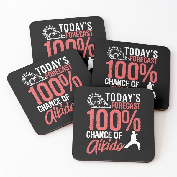 Item preview, Today's Forecast 100% Chance of Aikido Funny Martial Arts Gift Idea designed and sold by Orange Pieces.