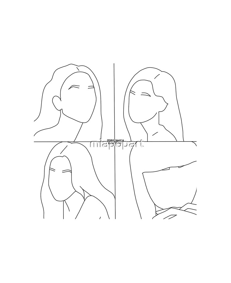 blackpink line art