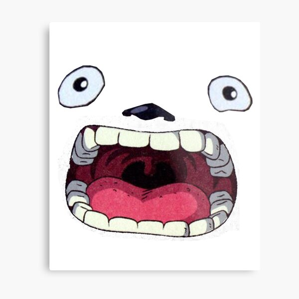 Ghibli Studio - Totoro Mouth Metal Print