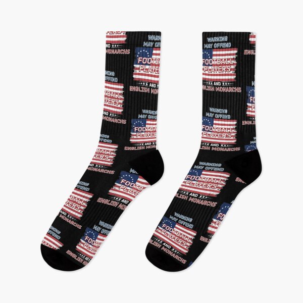 Item preview, Funny Betsy Ross Flag Warning May Offend Football Players print designed and sold by jakehughes2015.