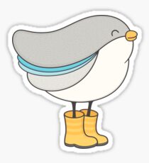 bird in boots Sticker