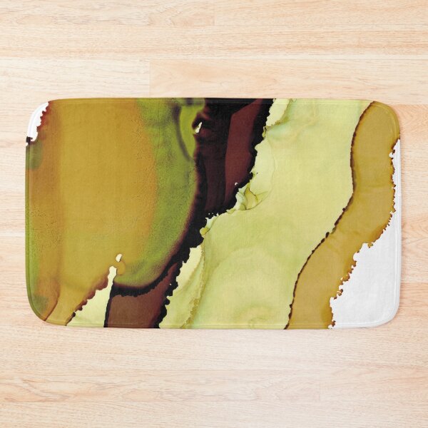 Item preview, Brown and Green Abstract: Original Alcohol Ink Painting designed and sold by herzart.