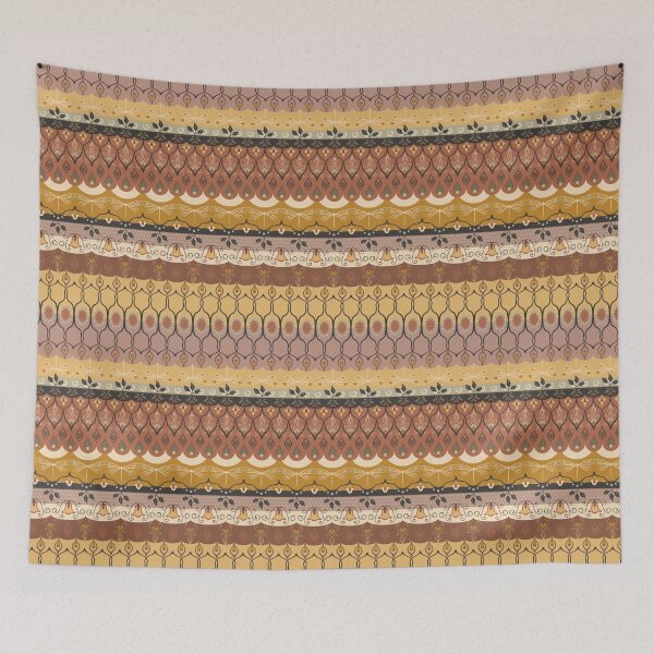 Item preview, Boho Dragonfly Earth Tones Brown and Gold Pattern designed and sold by Diana Garrison.