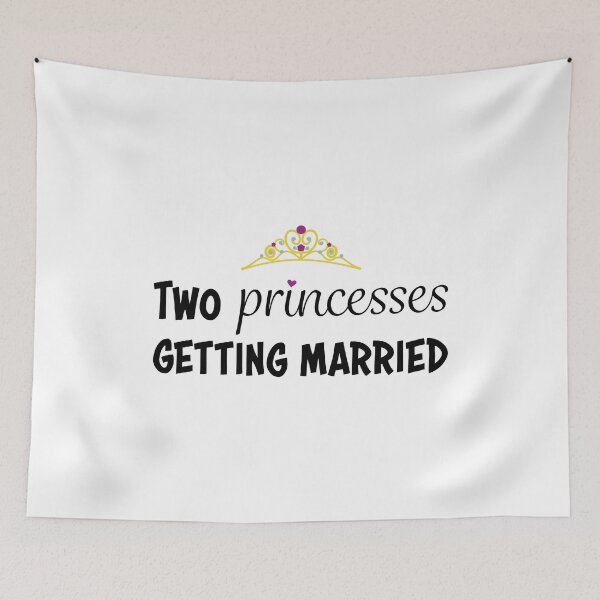 Item preview, Two Princesses Getting Married designed and sold by WEIRDglow.