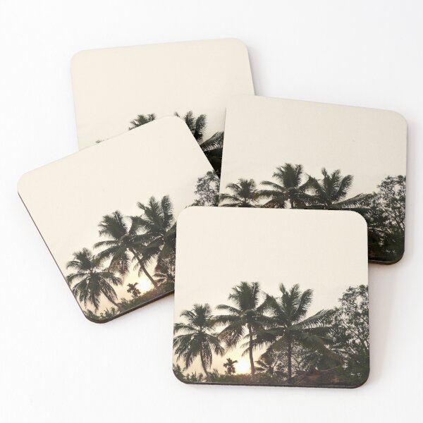 Item preview, Vintage Tropical Palm Trees Coconut Trees Sunset  designed and sold by worldways.