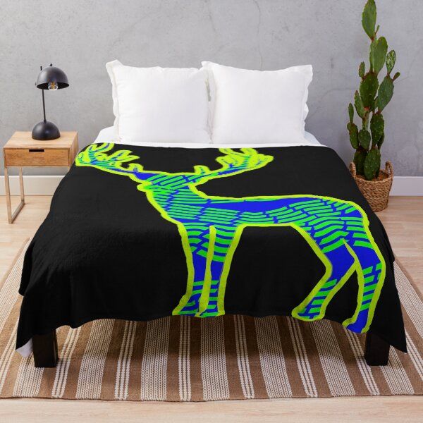 Item preview, Blue-green deer designed and sold by Harinko.