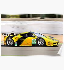 Ferrari 458 No 66 Poster