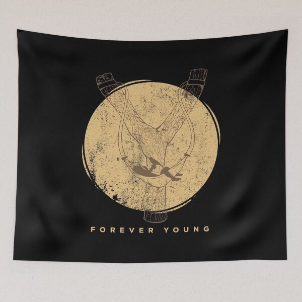 Item preview, Forever Young Slingshot Hammock Moon design designed and sold by jakehughes2015.