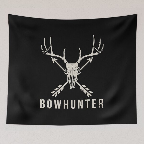 Item preview, Bowhunter Deer Skull Minimalist Bowhunting Gift designed and sold by haselshirt.