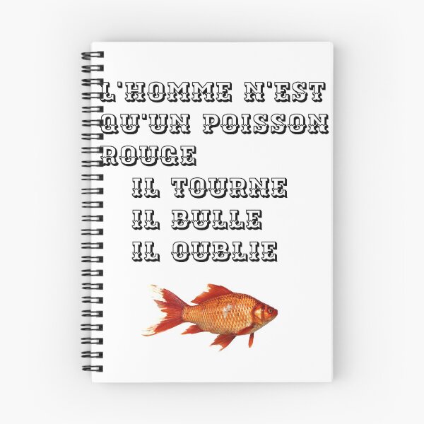 Aperçu de l'œuvre T-Shirt L'homme n'est qu'un poisson rouge... Il tourne... Il bulle... créée et vendue par Axel20.