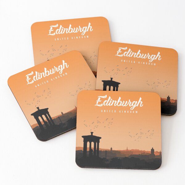 Item preview, Edinburgh cityscape skyline designed and sold by louzaartist.