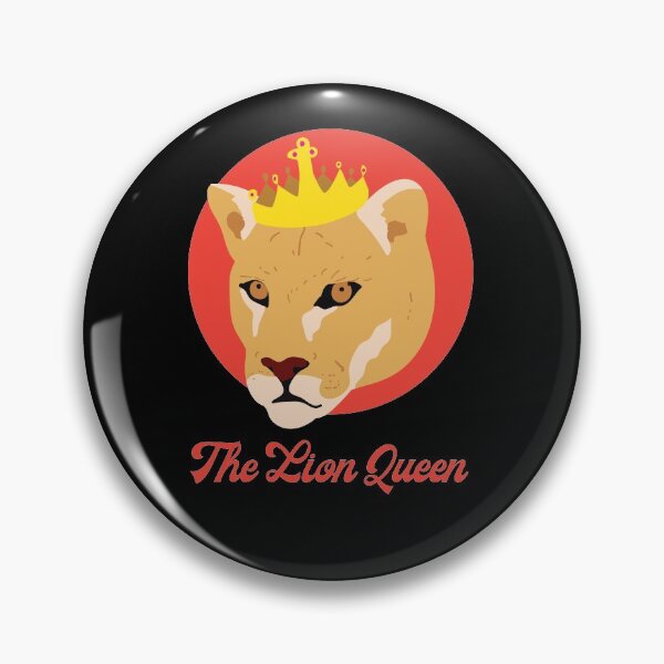 Item preview, The Lion Queen feminist woman gift idea designed and sold by Catcrea.