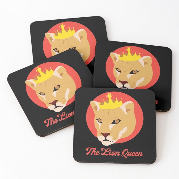 Item preview, The Lion Queen feminist woman gift idea designed and sold by Catcrea.
