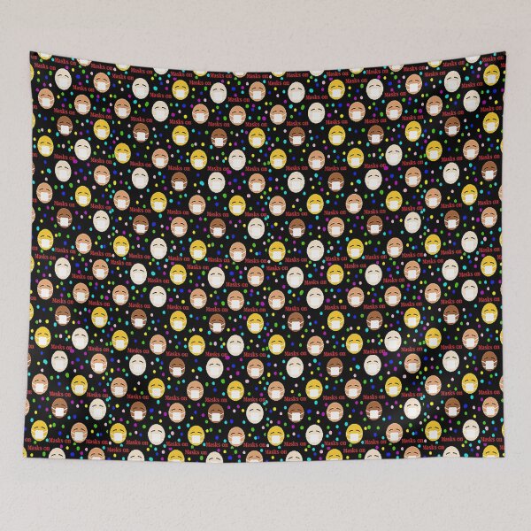 Item preview, Masks on abstracto, Global Pandemic Social Distancing, Pandemic Awareness designed and sold by Adri Barnard.