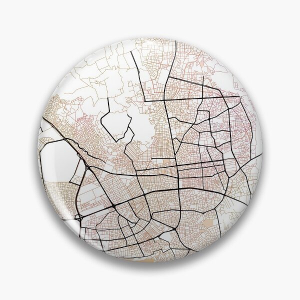 Item preview, Antalya Street Map Art Watercolor Color designed and sold by IvonDesign.
