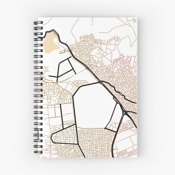 Item preview, Antalya Street Map Art Watercolor Color designed and sold by IvonDesign.
