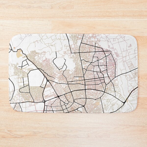 Item preview, Antalya Street Map Art Watercolor Color designed and sold by IvonDesign.
