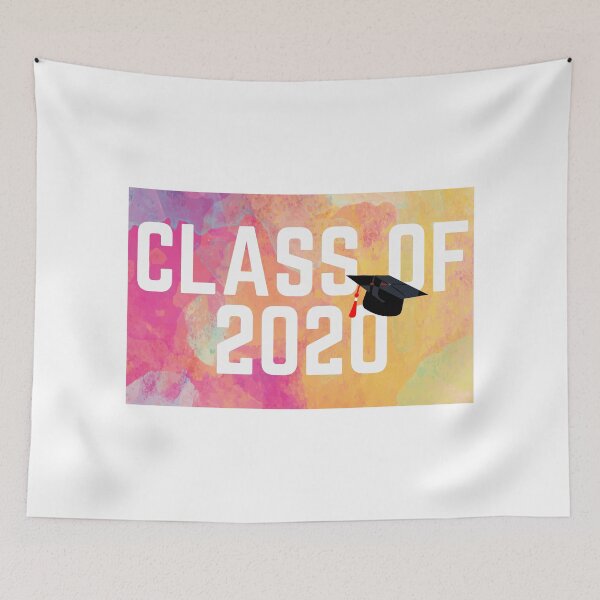 Item preview, Class Of 2020 Graduate with Watercolor background and White Font designed and sold by vineeth.