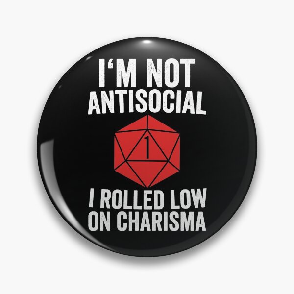 Item preview, DND Player Antisocial designed and sold by Shirthero247.