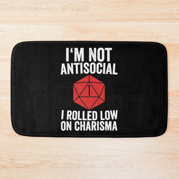 Item preview, DND Player Antisocial designed and sold by Shirthero247.