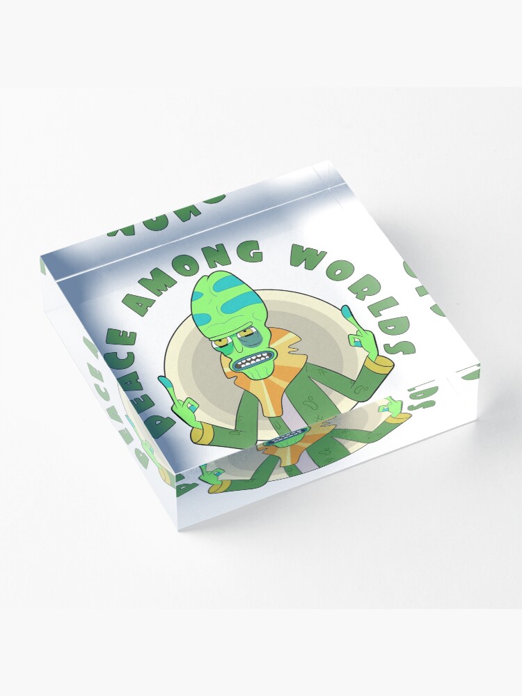 Alternate view of Peace Among Worlds - Zeep Xanflorp Acrylic Block