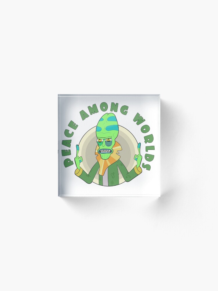 Alternate view of Peace Among Worlds - Zeep Xanflorp Acrylic Block