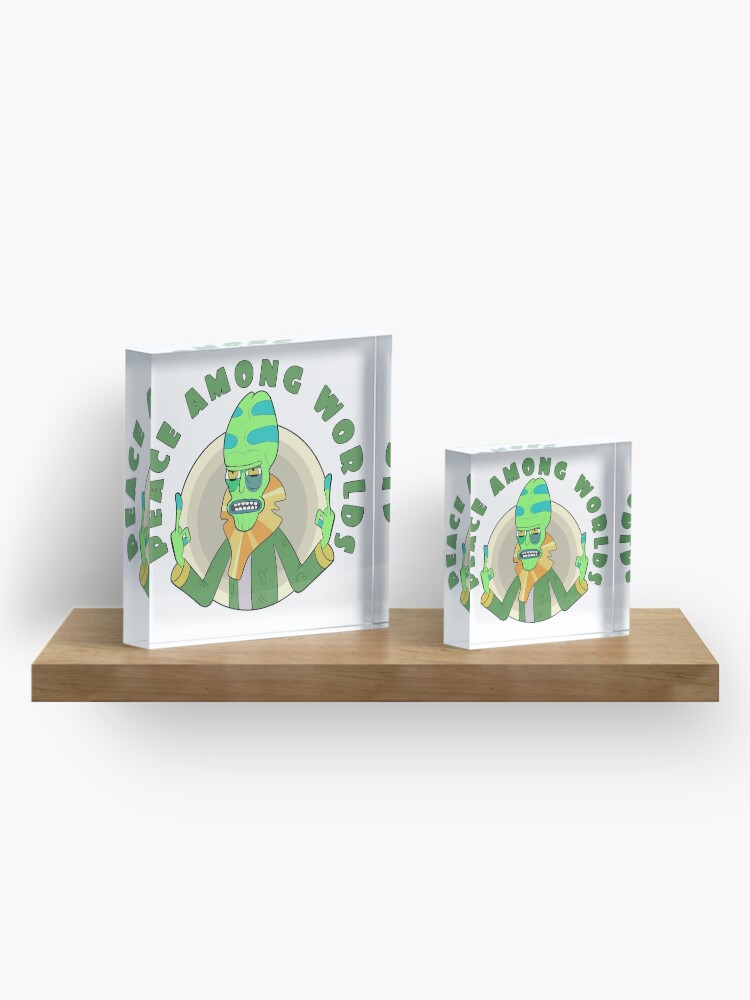 Alternate view of Peace Among Worlds - Zeep Xanflorp Acrylic Block