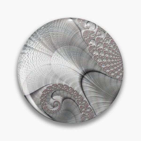 Item preview, Almost Silver Fractal Art designed and sold by Vicky Brago-Mitchell®.