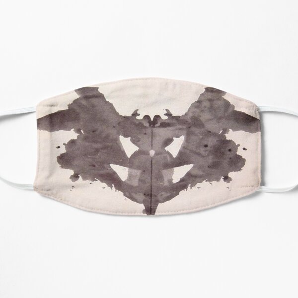 Psychology. Inkblot, first blot, Rorschach, inkblot test. Mask