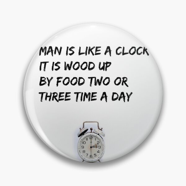 Item preview, T-Shirt Man is like a clock. It is wound up by food two or three times a day. designed and sold by Axel20.