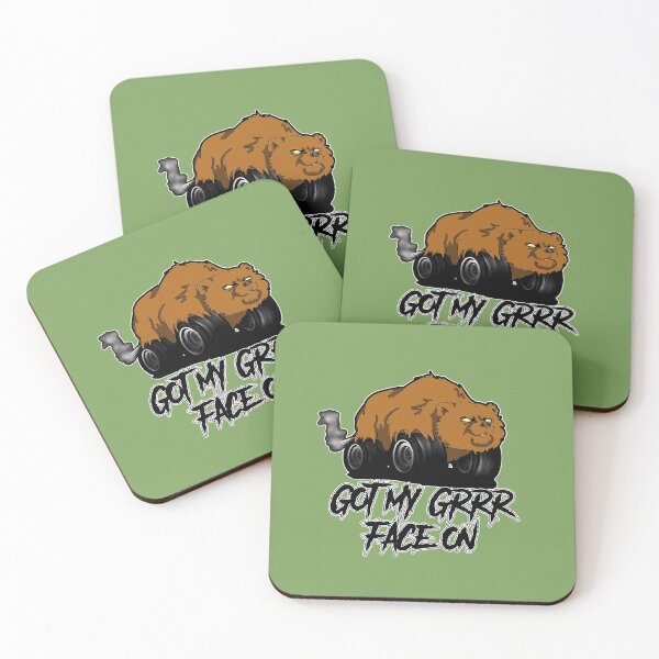 Item preview, Grizzly Bear Monster Wheels: Got my grrr face on designed and sold by iduzarts.