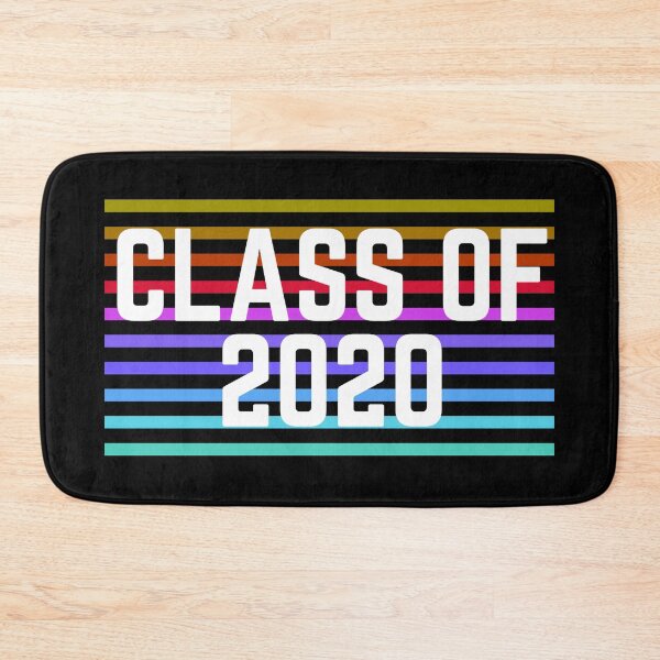 Item preview,  Class Of 2020  White Font With Colorful Lines Behind designed and sold by vineeth.