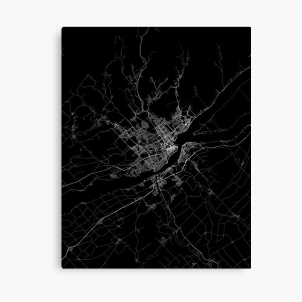 Item preview, Quebec map Canada designed and sold by linelinelines.