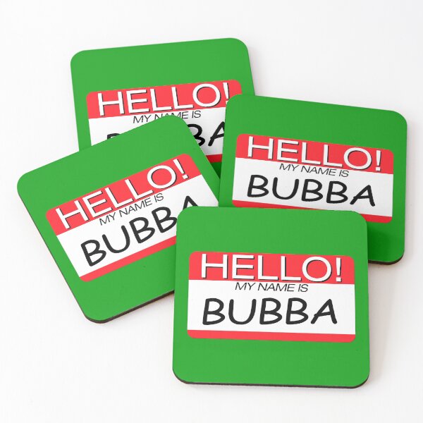 Item preview, "HELLO! MY NAME IS BUBBA" NAME TAG designed and sold by WOOFANG.