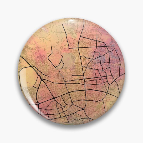 Item preview, Antalya Street Map Art Watercolor Coloring designed and sold by IvonDesign.