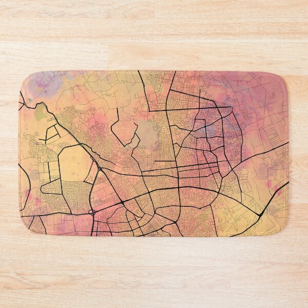 Item preview, Antalya Street Map Art Watercolor Coloring designed and sold by IvonDesign.