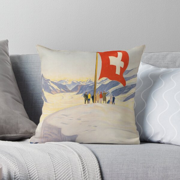 Vintage poster - Switzerland Throw Pillow