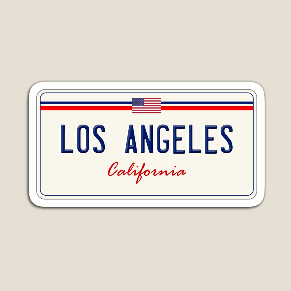 Los Angeles Black Varsity Lettering  Sticker for Sale by jean hopkins