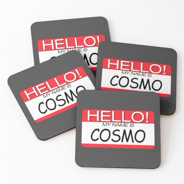 Item preview, "HELLO! MY NAME IS COSMO" NAME TAG designed and sold by WOOFANG.