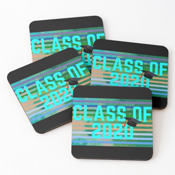 Item preview, Class Of 2020 Greenish Blue Font With Colorful Watercolor Behind designed and sold by vineeth.