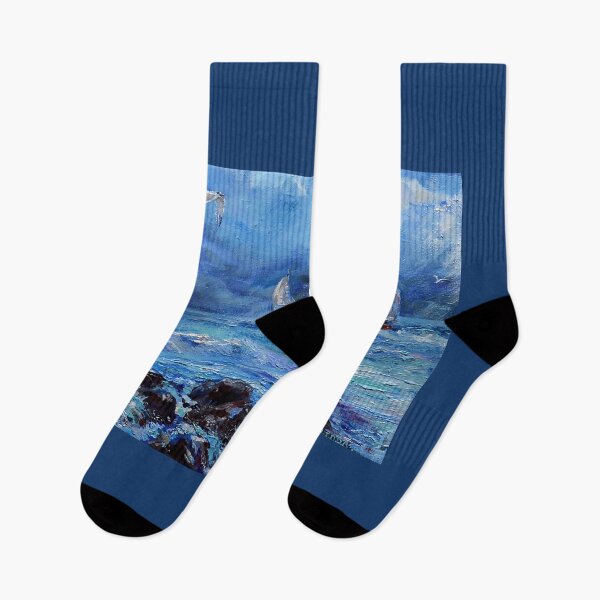 Item preview, Picture of the living sea with gulls, sailboats. designed and sold by Elena Reutova.