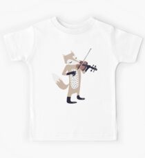 FOXY VIOLINIST Kids T-Shirt