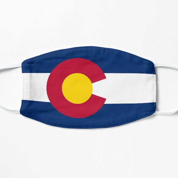 Colorado Flag Stickers, Gifts and Products Flat Mask