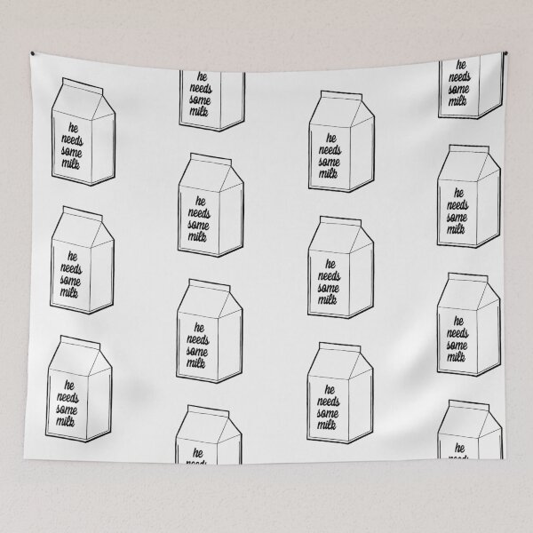 Item preview, “He Needs Some Milk” Vine Quote designed and sold by alainakozyart.
