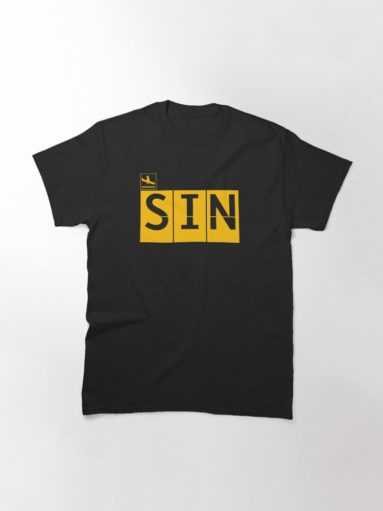 Thumbnail 3 of 7, Classic T-Shirt, Destination - SINGAPORE designed and sold by plzLOOK.