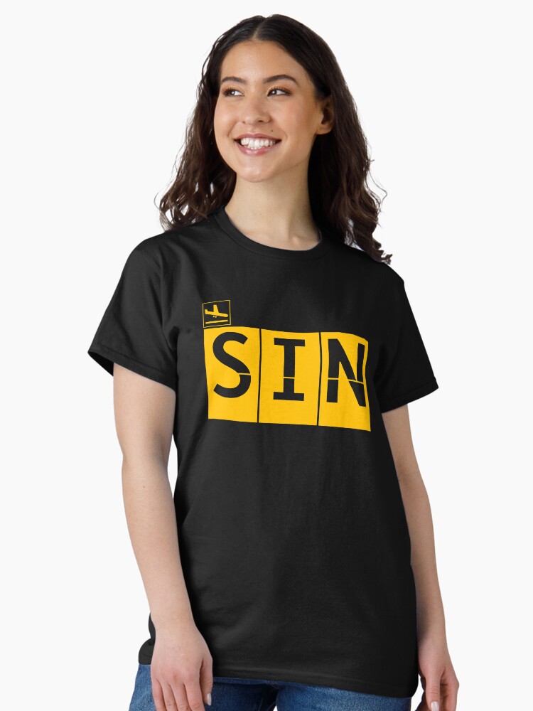 Thumbnail 2 of 7, Classic T-Shirt, Destination - SINGAPORE designed and sold by plzLOOK.