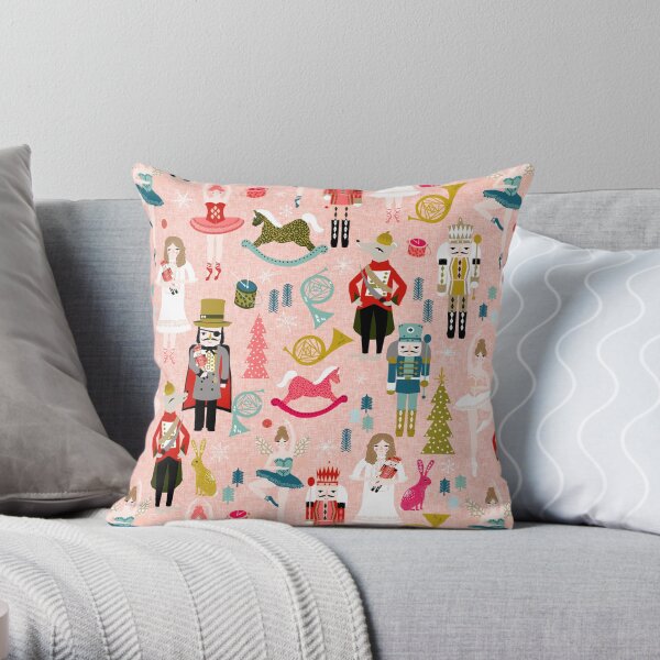 The Nutcracker - Blush by Andrea Lauren Throw Pillow