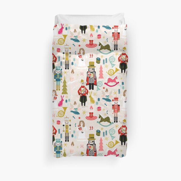 The Nutcracker - Beige by Andrea Lauren Duvet Cover
